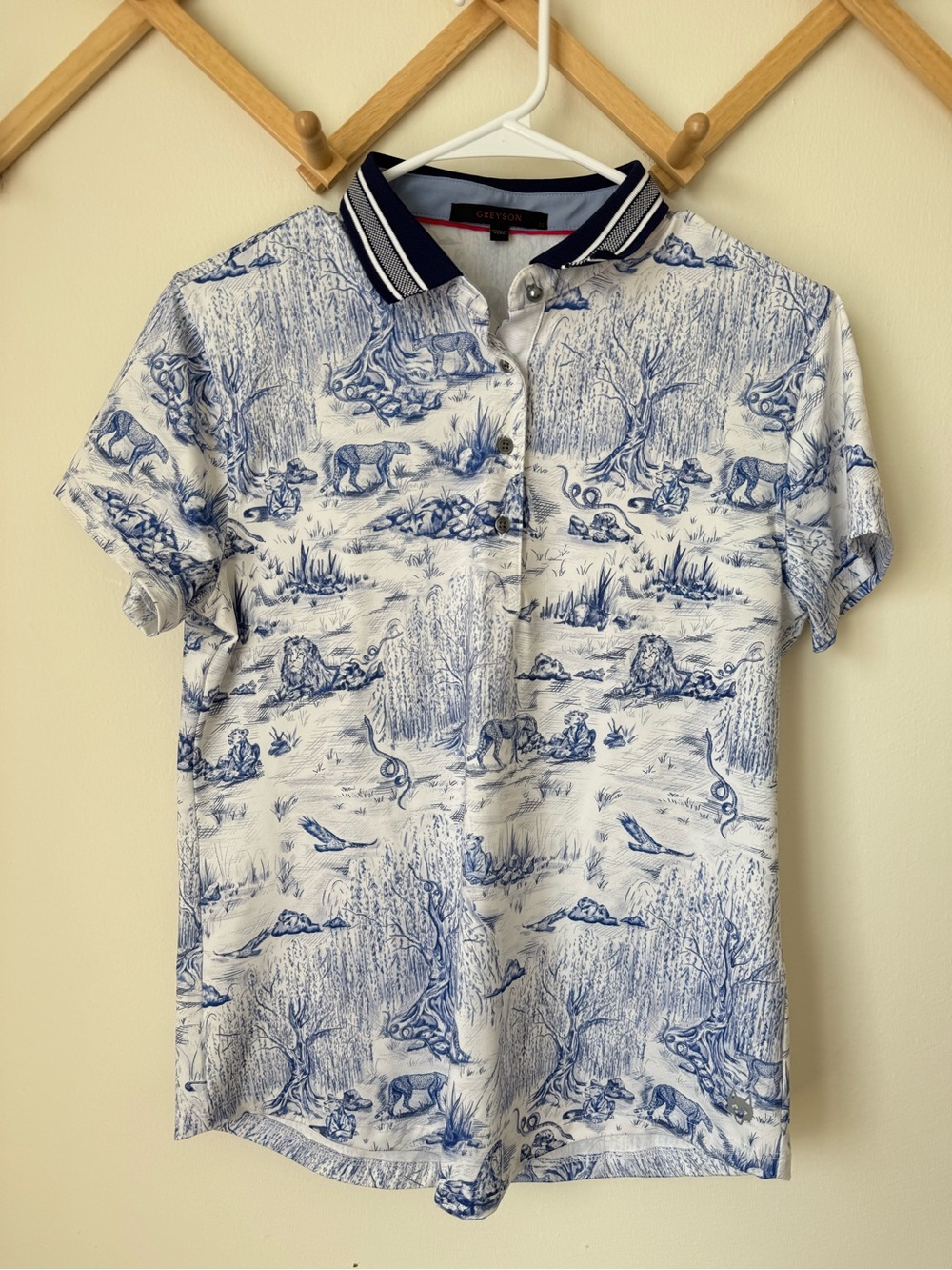 Greyson Huntress Toile Golf Polo Shirt